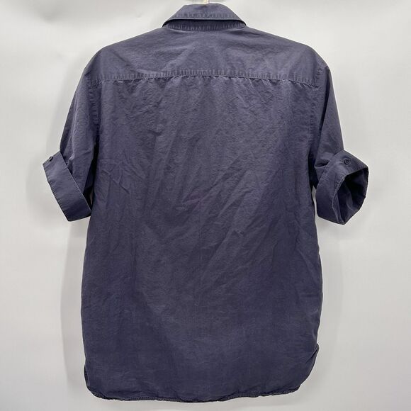 Neil Barrett Mens Button Shirt 39 Small Zig Zag Print Italy Luxury Art Designer - Picture 2 of 12